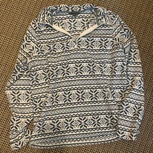 Lands end quarter zip winter fleece pullover